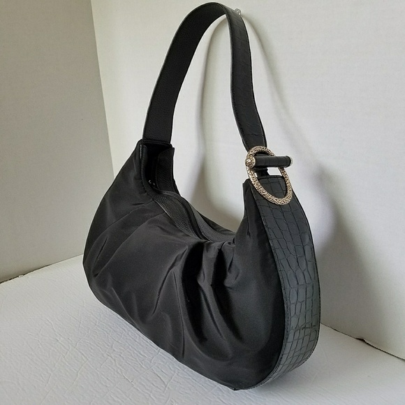 Brighton Nylon and Leather Shoulder Bag - Picture 2 of 8